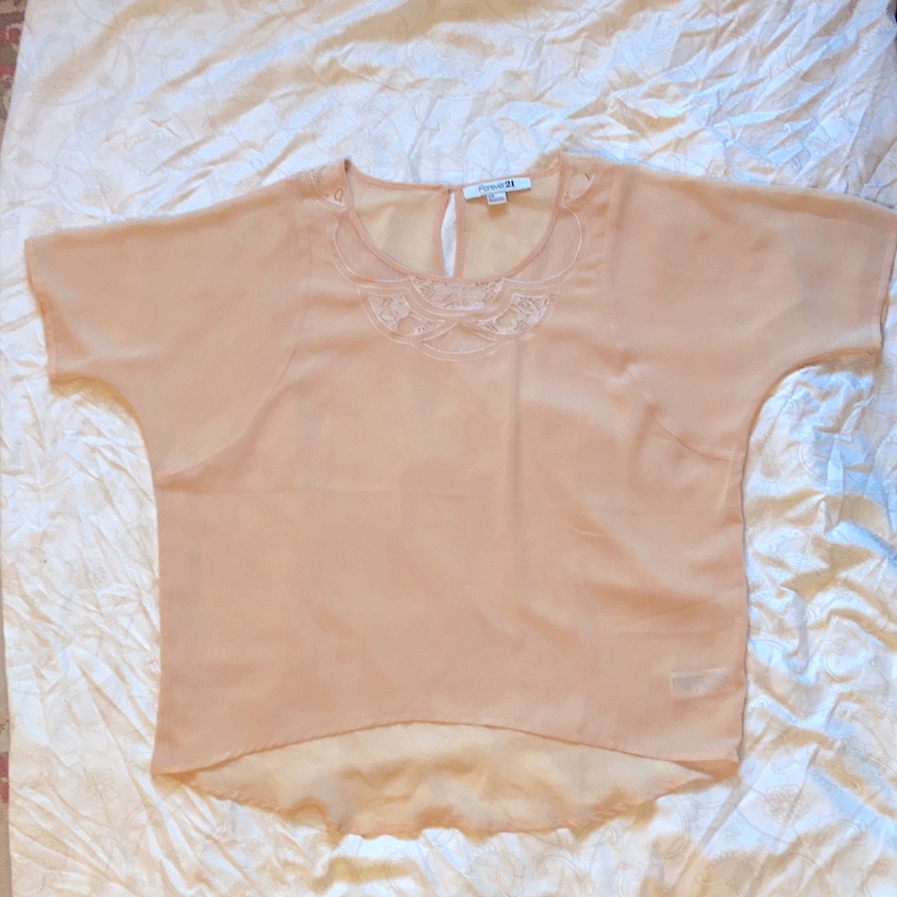 FOREVER 21 flowy sheer blouse S **5 for $15**